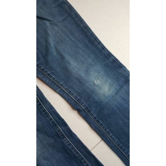 Womens Old Navy The Fllirt Stretch Size 4 Blues Jeans Distressed Raw Hem - Picture 6 of 10